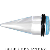 20mm Clear Light Blue Acrylic Wish on a Star Taper