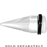 20mm Clear White Acrylic Set Sail Nautical Anchor Taper