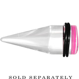 20mm Clear Pink Acrylic Set Sail Nautical Anchor Taper