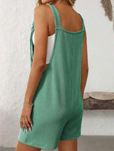 Mandy Texture Adjustable Strap Overalls with Pockets - Trendsi - Flyclothing LLC