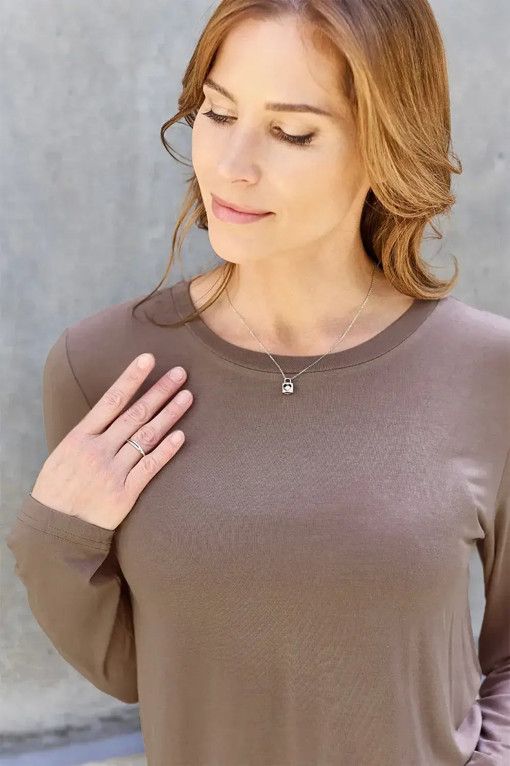 Basic Bae Full Size Round Neck Long Sleeve Top - ShopBasicbae - Flyclothing LLC