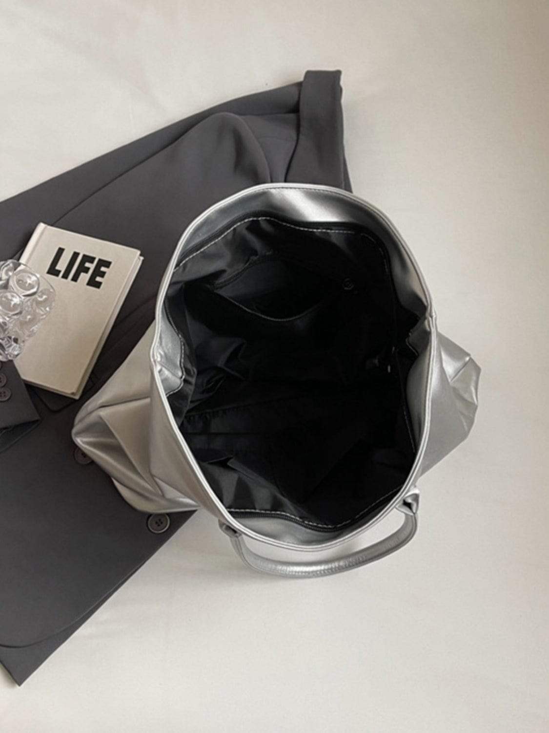 BETTER LIFE PU Leather Tote Bag - Trendsi - Flyclothing LLC