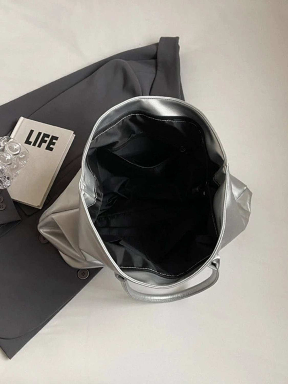 BETTER LIFE PU Leather Tote Bag - Trendsi - Flyclothing LLC