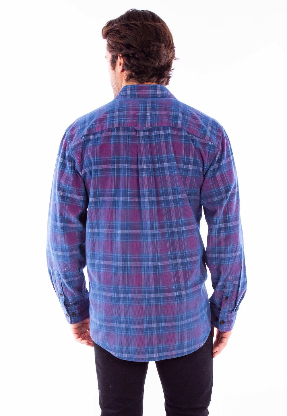 Scully Leather Mens Red-Blue Flannel Shirt - Scully Leather - Flyclothing LLC