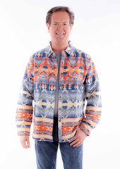 Scully Leather Farthest Point Aztec Pattern Shirt-Jacket - Scully Leather