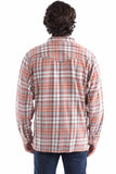 Farthest Point 100% cotton Rust Light weight flannel shirt-jacket - Scully Leather