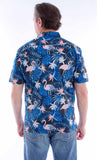 Scully Leather Farthest Point S/S Flamingos & Ferns Shirt - Scully Leather