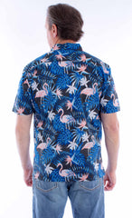 Scully Leather Farthest Point S/S Flamingos & Ferns Shirt