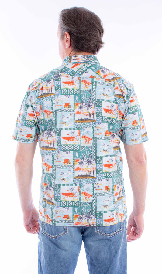 Scully Leather Farthest Point S/S Hawaiian Shirt - Scully Leather