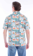 Scully Leather Farthest Point S/S Hawaiian Shirt - Scully Leather
