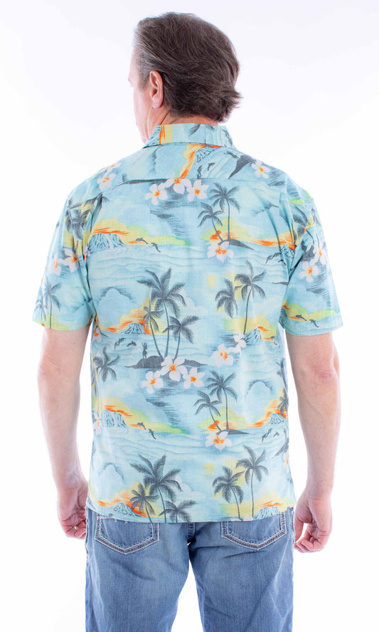 Scully Leather Farthest Point S/S Hawaiian Shirt - Scully Leather