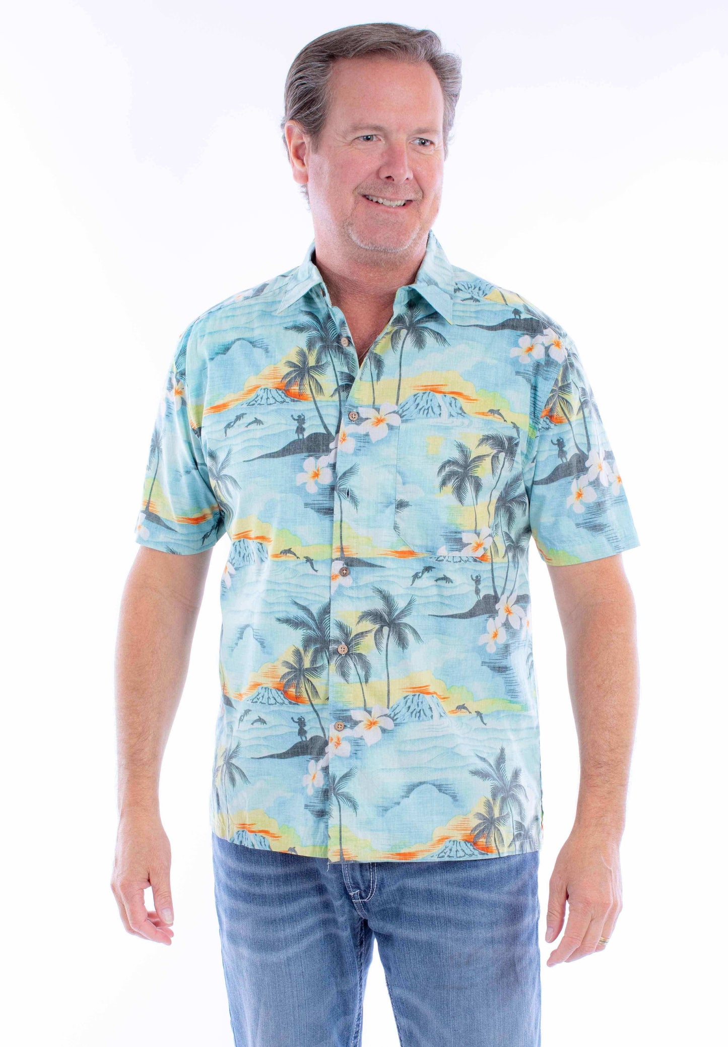 Scully Leather Farthest Point S/S Hawaiian Shirt - Scully Leather - Flyclothing LLC