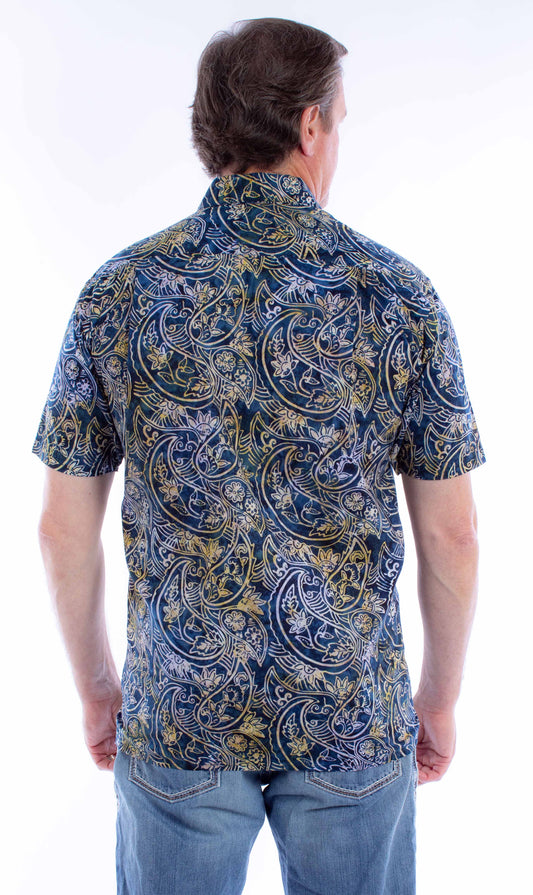 Scully Leather Farthest Point S/S Batik Shirt - Scully Leather