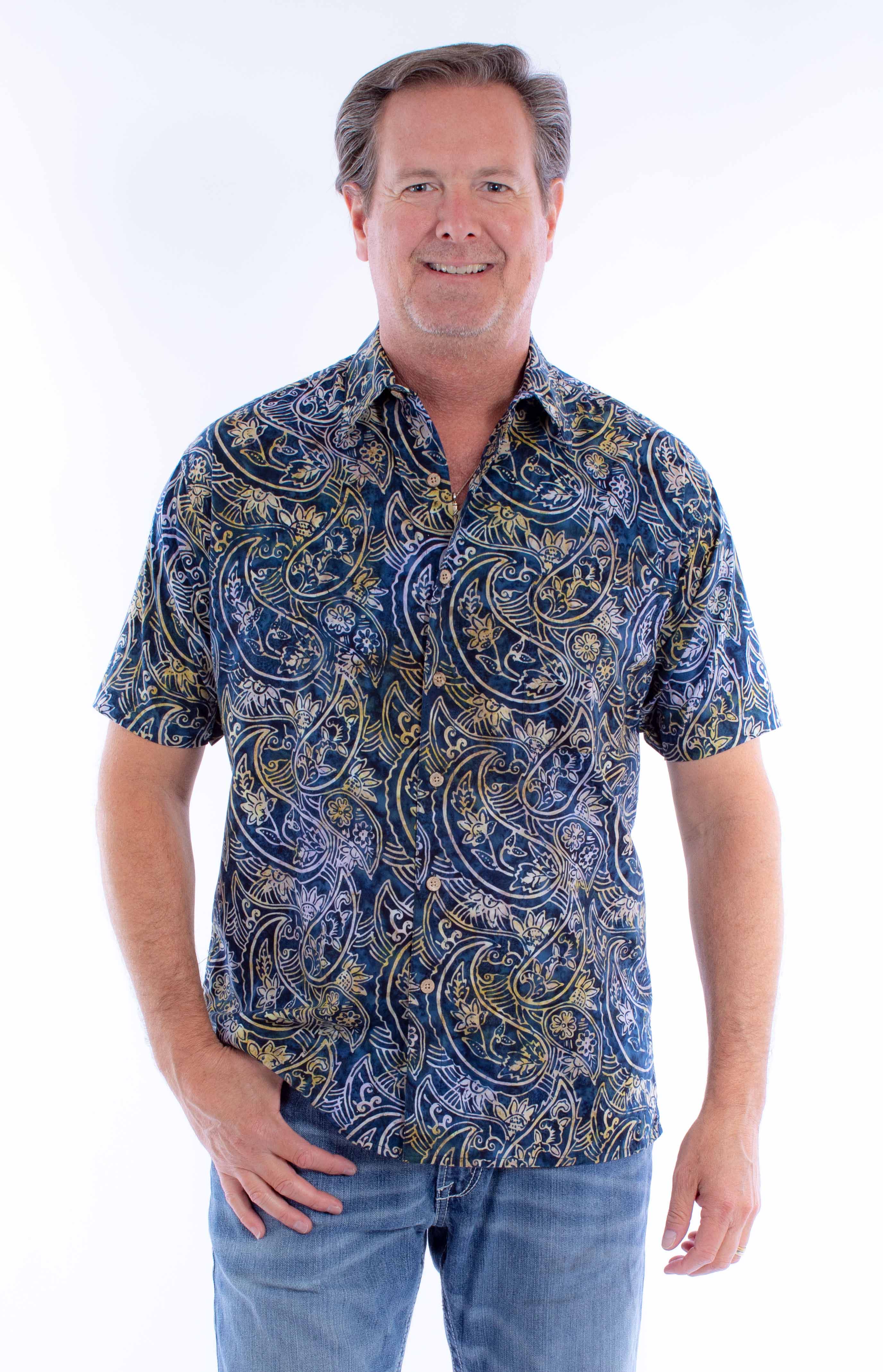 Scully Leather Farthest Point S/S Batik Shirt - Scully Leather