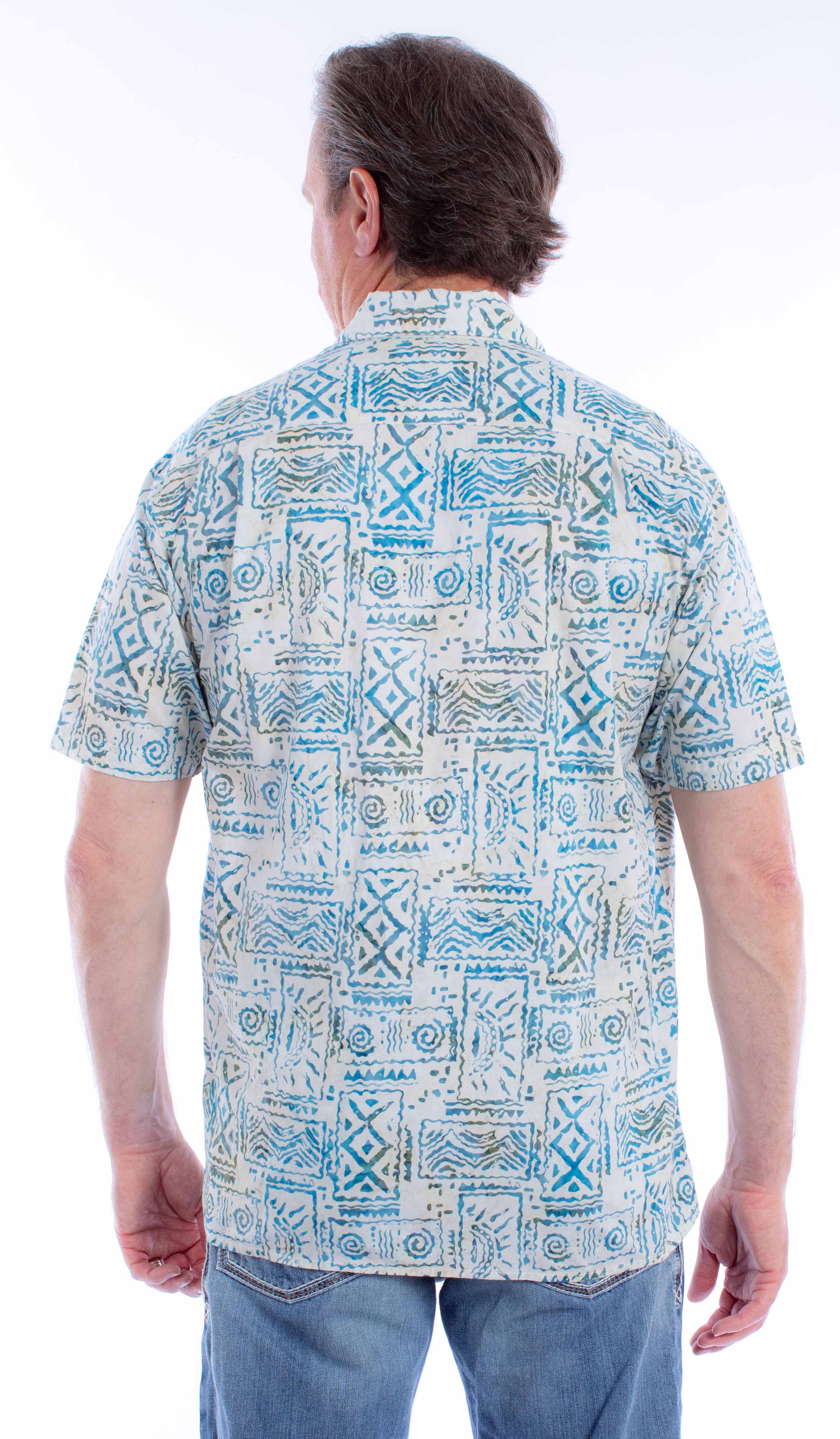 Scully Leather Farthest Point S/S Batik Shirt - Scully Leather