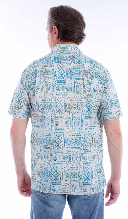 Scully Leather Farthest Point S/S Batik Shirt - Scully Leather