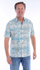Scully Leather Farthest Point S/S Batik Shirt - Scully Leather