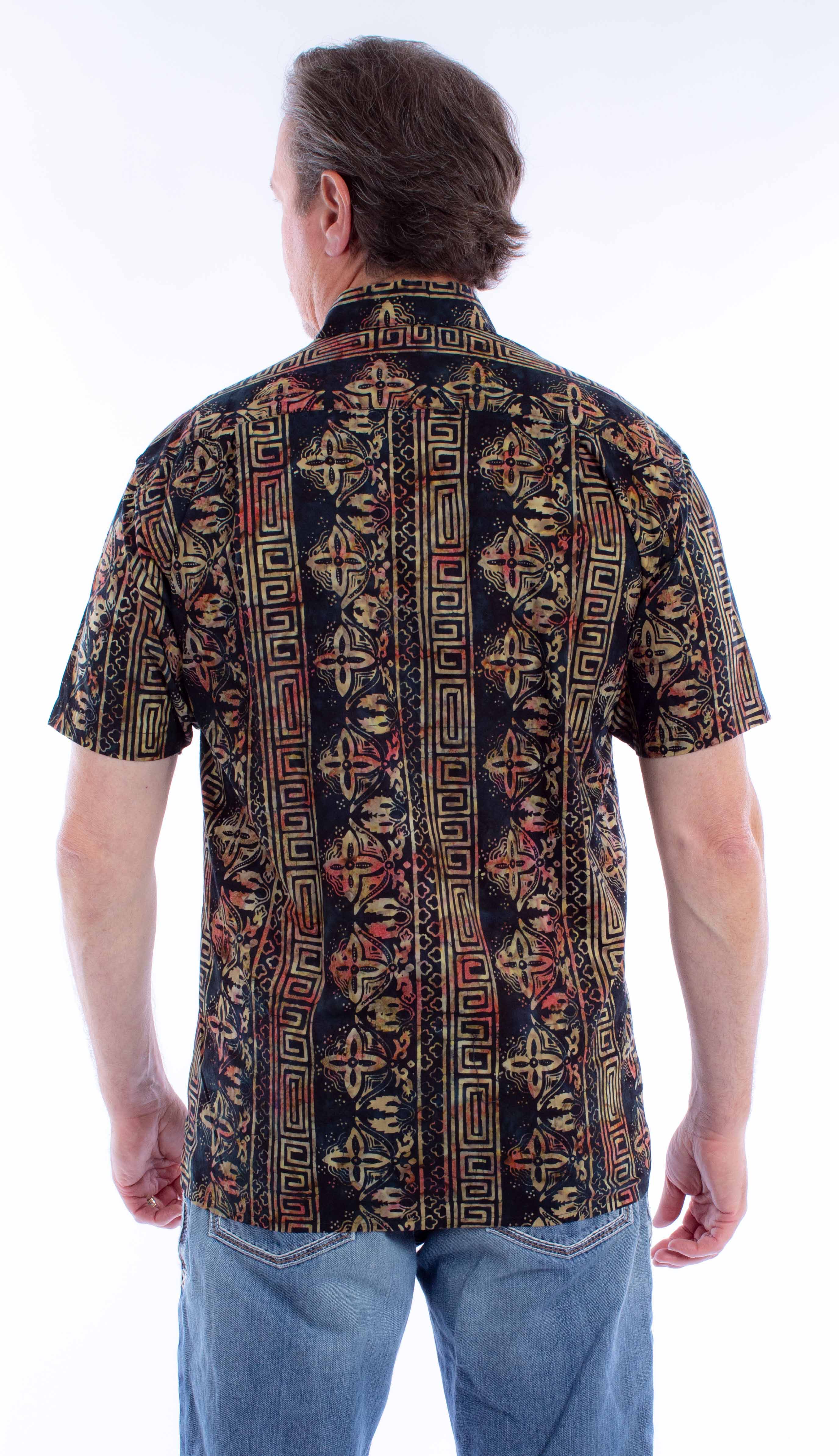 Scully Leather Farthest Point S/S Batik Shirt - Scully Leather