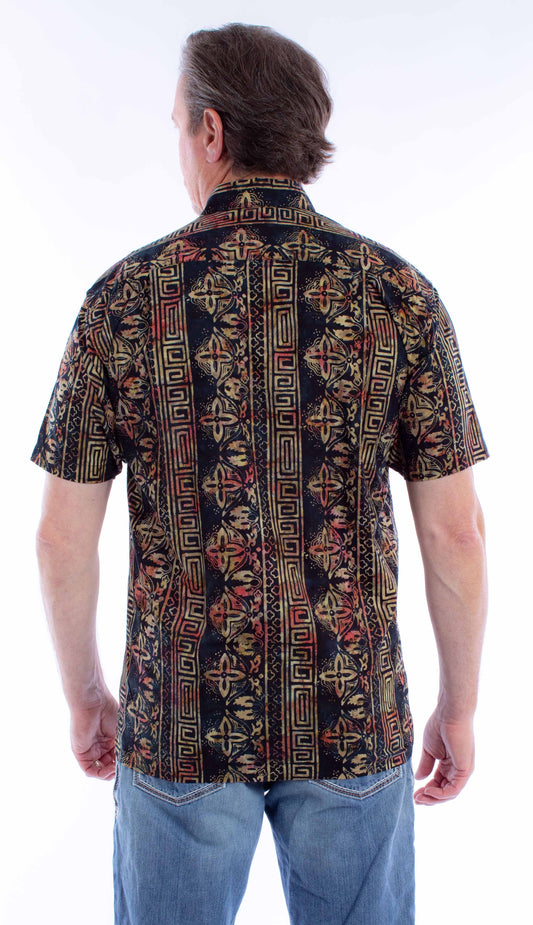 Scully Leather Farthest Point S/S Batik Shirt - Scully Leather