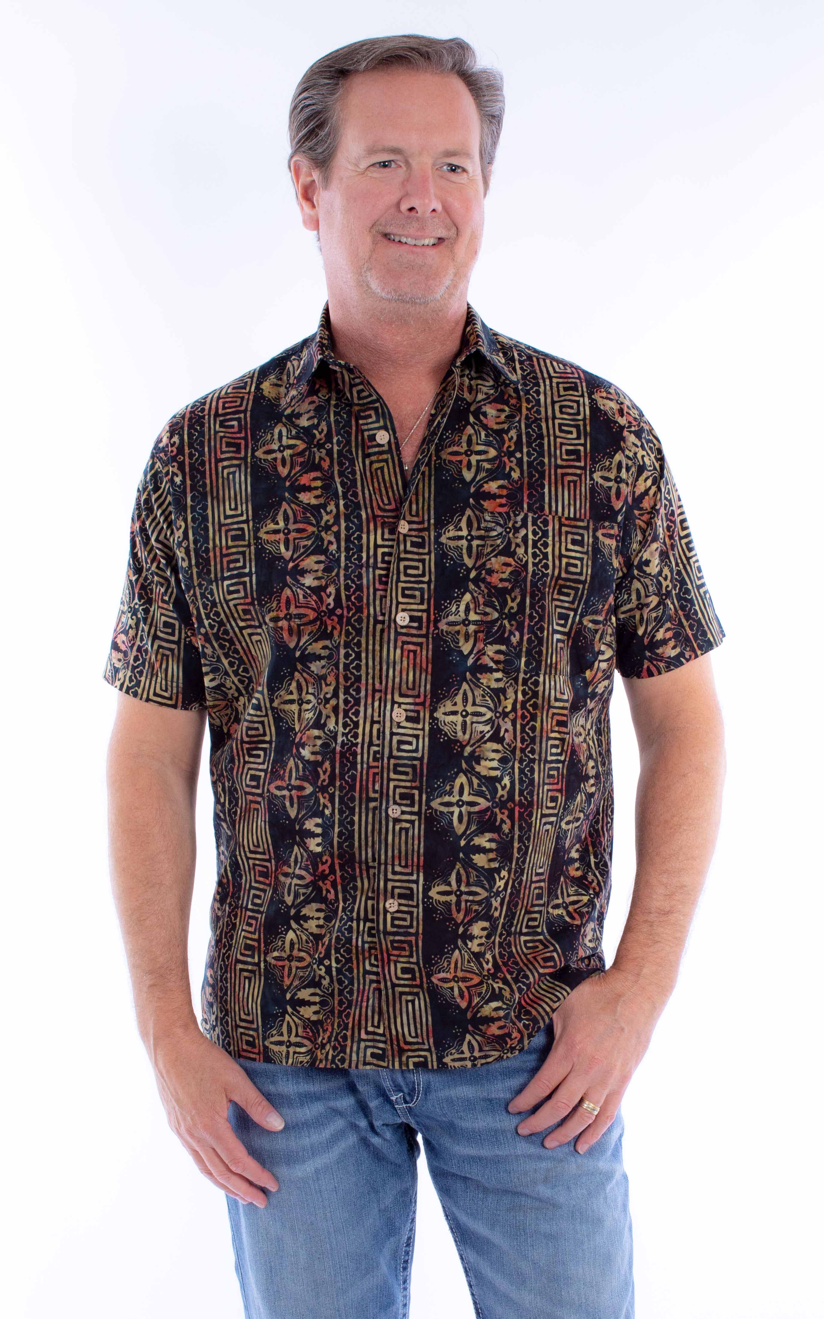 Scully Leather Farthest Point S/S Batik Shirt - Scully Leather