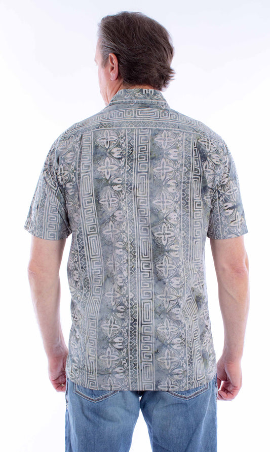 Scully Leather Farthest Point S/S Batik Shirt - Scully Leather