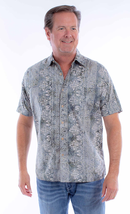 Scully Leather Farthest Point S/S Batik Shirt - Scully Leather