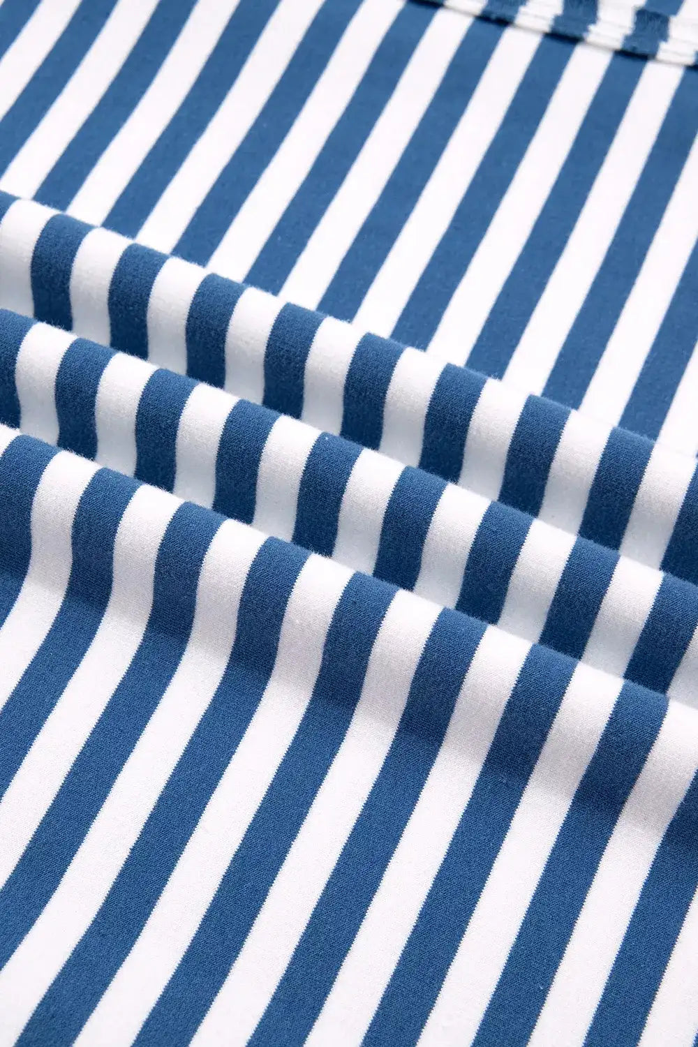 Stripe Color Block Trim Raw Seam Split Hem Loose Sweatshirt - Trendsi - Flyclothing LLC
