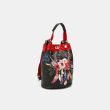 Nicole Lee USA Flower Pattern Adjustable Strap Backpack Bag - Trendsi - Flyclothing LLC