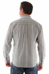 Scully Leather Farthest Point Long Sleeve Seersucker Shirt - Scully Leather