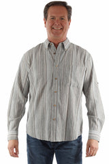 Scully Leather Farthest Point Long Sleeve Seersucker Shirt - Scully Leather