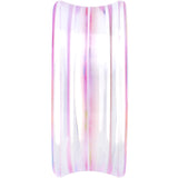 34mm Acrylic Pink Multicolored Flower Power Saddle Plug