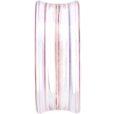 34mm Acrylic Pink Grandma's Wallpaper Flowered Saddle Plug
