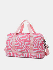 Oxford Cloth Leopard Travel Bag - Trendsi