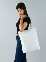 White Leather Shoulder Tote Bag - Classy Leather Bags - Flyclothing LLC