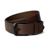 Prestige Brown Leather Belt - Classy Leather Bags - Flyclothing LLC