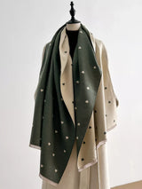 Heart Raw Hem Scarf - Trendsi - Flyclothing LLC