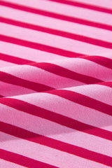 Striped Round Neck Long Sleeve Sweatshirt - Trendsi - Flyclothing LLC