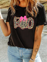 Halloween Ghost Boo Graphic Round Neck T Shirt - Trendsi - Flyclothing LLC