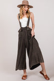 SAGE + FIG Full Size Wide Strap Wide Leg Overalls - Trendsi