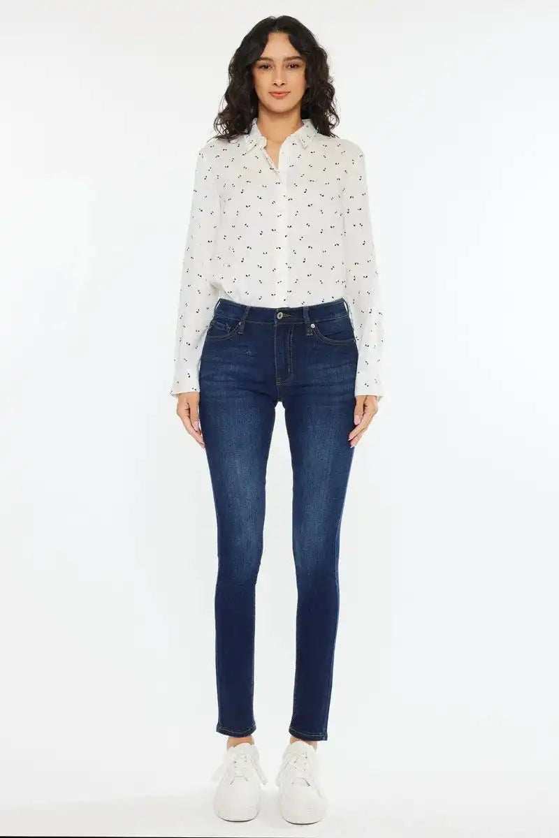 Kancan Mid Rise Super Skinny Jeans - Trendsi - Flyclothing LLC