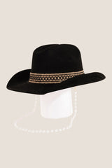 Fame Ornate Band Cowboy Hat - Trendsi