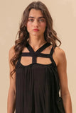 BiBi Rayon Span Jersey Cut Out with Straps Detailed - Trendsi