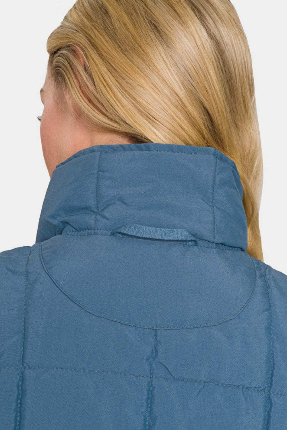 Zenana Zip Up Cropped Puffer Vest with Pockets - Trendsi - Flyclothing LLC