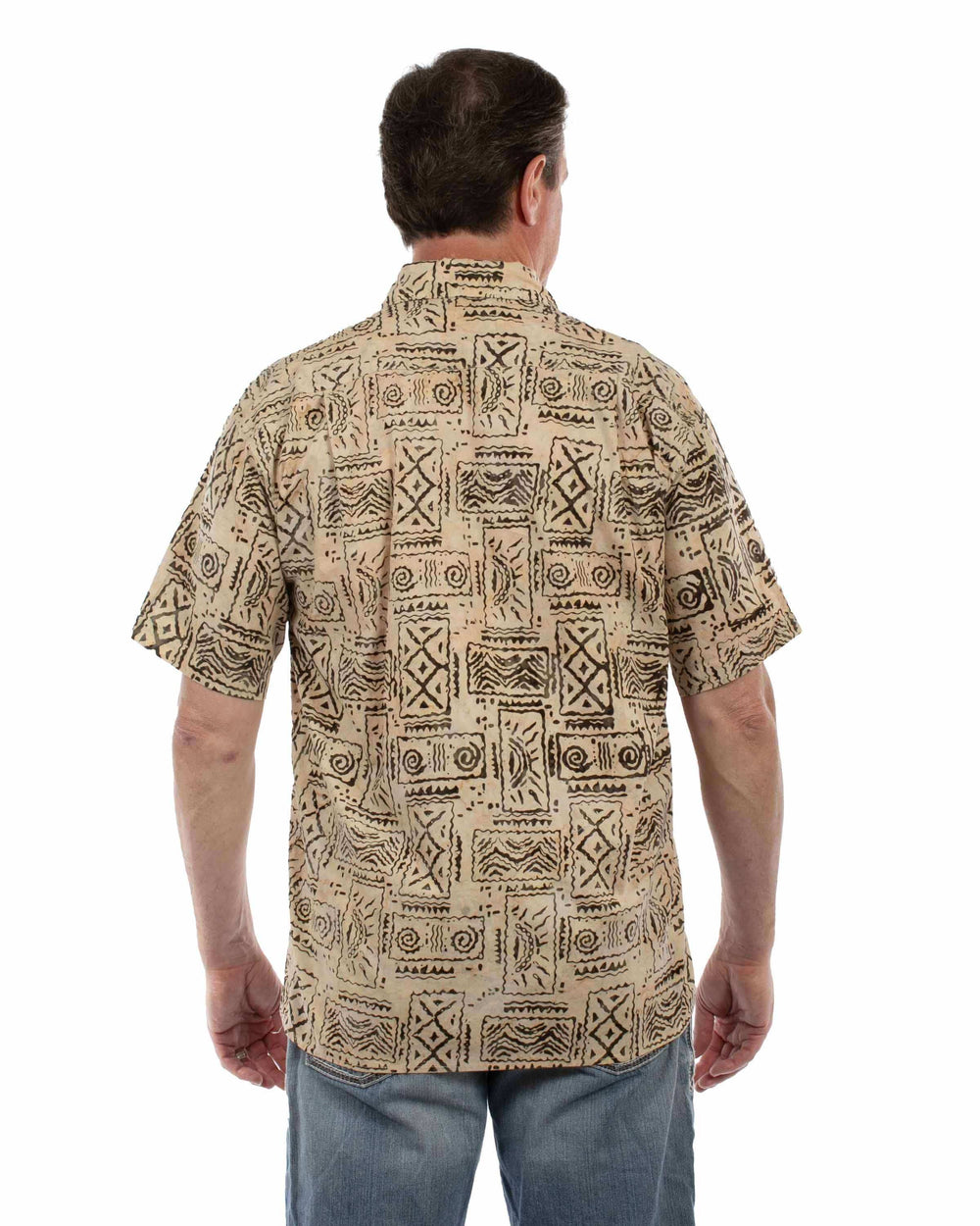 farthest point sand 100% cotton batik shirt - Scully Leather - Flyclothing LLC