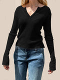 Devine Quarter Button Long Sleeve T-Shirt - Trendsi - Flyclothing LLC