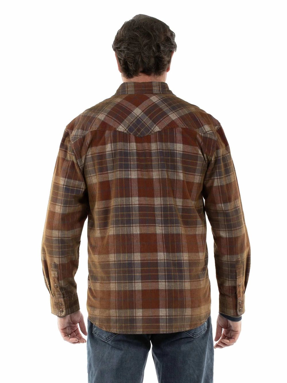 Farthest Point 100% cotton Bark Western corduroy shirt - Scully Leather - Flyclothing LLC