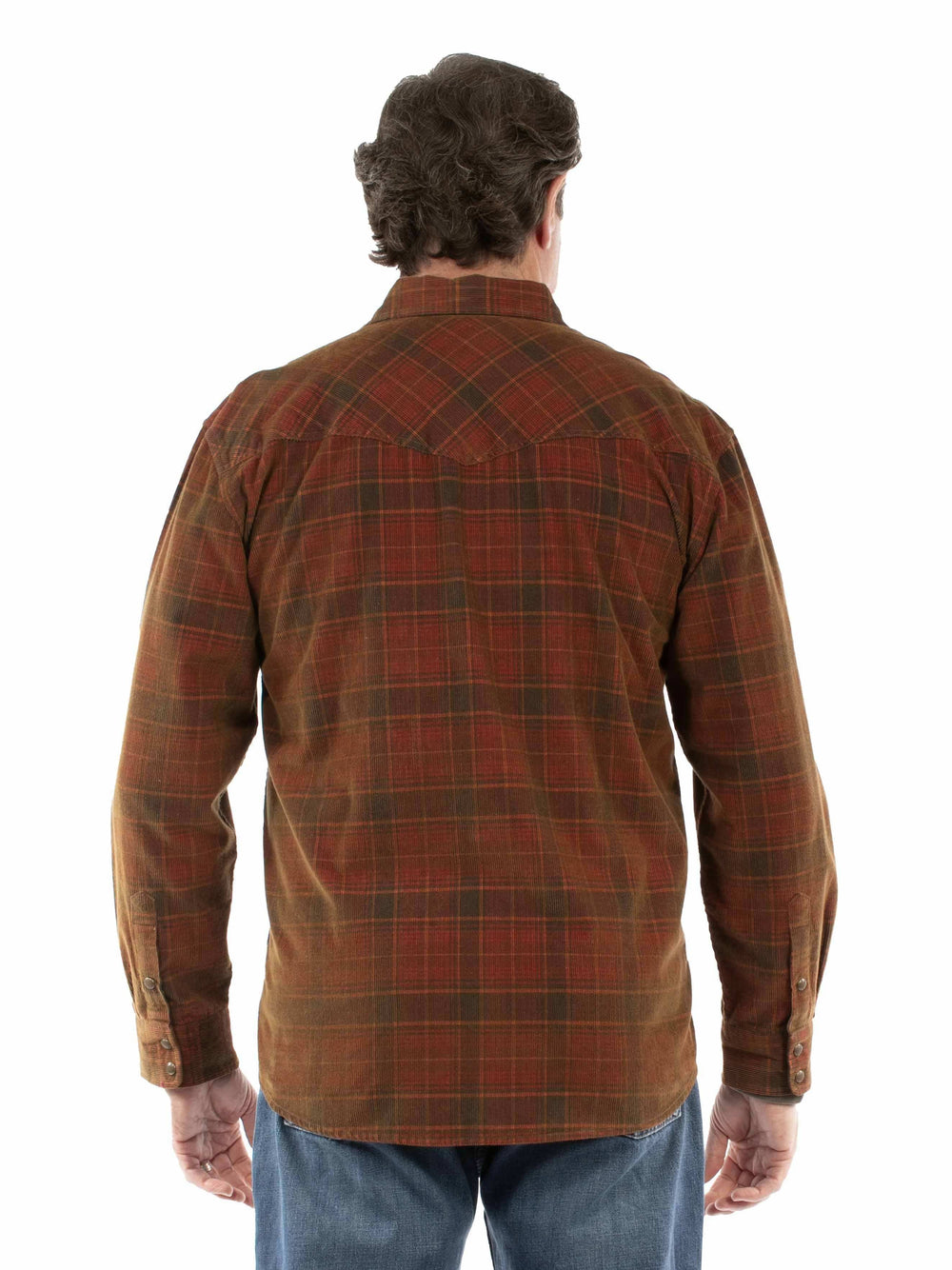 Farthest Point 100% cotton Red Western corduroy shirt - Scully Leather - Flyclothing LLC