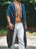 Men's Plus Size Printed Open Front Cover-Up - Trendsi - Flyclothing LLC