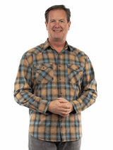 Farthest Point 100% cotton Cafe Snow washed western shirt - Scully Leather - Flyclothing LLC
