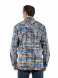 Farthest Point 100% cotton Blue Snow washed western shirt - Scully Leather